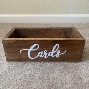 Wooden Card Box